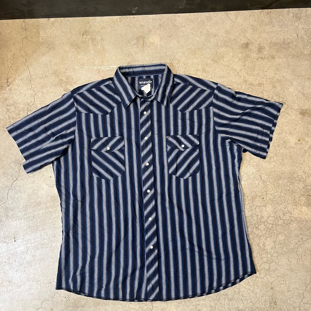 Vintage Wrangler Pearl Snap Button Down - image 1